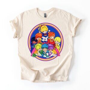 80s Cartoon Character Rainbow Brite Cotton T-shirt Women’s Cute Retro Gift Tee